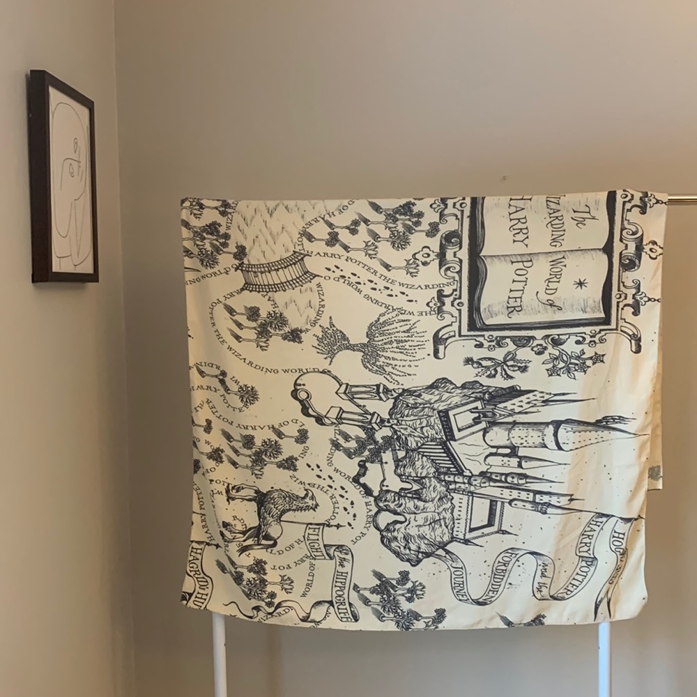HARRY Potter Marauders Map Tapestry Wall Hanging Art The Wizzarding World Map